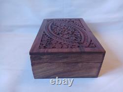 Vintage KTG Mah Jong Set Wooden Box 148 Bamboo Backed Tiles Book Mahjong Jongg