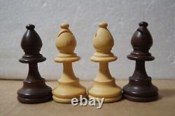 Vintage Lardy Wooden Chess Set with Box 3 3/8 King