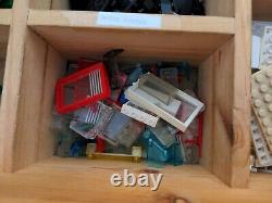 Vintage Lego Collection/ Set In Wooden Box