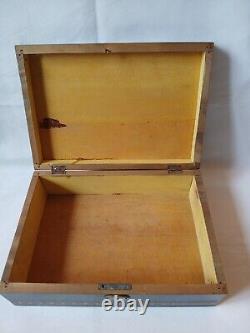 Vintage Mah Jong Game Set in Wooden Box 148 Large Tiles Book Stick Mahjong Jongg