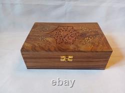 Vintage Mah Jong Set Wooden Box 148 Large Tiles Book Mahjong Jongg PART SEALED