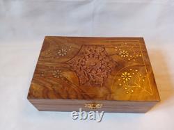 Vintage Mah Jong Set Wooden Box 148 Large Tiles Book Mahjong Jongg PART SEALED