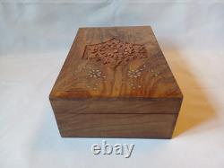Vintage Mah Jong Set Wooden Box 148 Large Tiles Book Mahjong Jongg PART SEALED