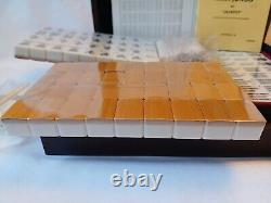 Vintage Mah Jong Set in Wooden Box 144 Tiles Most Stil Sealed Sticks MAHJONG