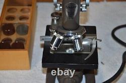 Vintage Microscope Swift Box Set with wooden box & accessories- Japan