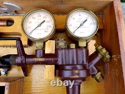 Vintage Milne Hornet Acetylene Cutting Torch Complete Set In Wooden Box