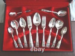 Vintage Oneida Community Silverware Set, 68 Pieces With Wooden Storage Box