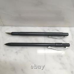 Vintage Porsche Design Pen Set In Original Wooden Box! Fountain & Ballpoint Pens