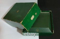 Vintage ROLEX Green Box Set with Pyramid Inner Box for Air King 5500. Ca 1960's