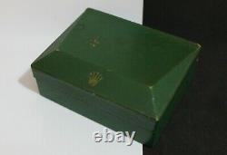 Vintage ROLEX Green Box Set with Pyramid Inner Box for Air King 5500. Ca 1960's