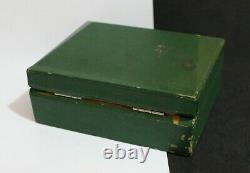 Vintage ROLEX Green Box Set with Pyramid Inner Box for Air King 5500. Ca 1960's