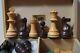 Vintage Rare Chavet Chess Set With Original Wooden Box 3.25 King