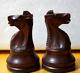 Vintage Rare Chavet Chess Set With Original Wooden Box 3.25 King