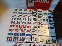 Vintage Red Mah Jong Set in Wooden Box 144 Tiles (SEALED) Mahjong Jongg Rare