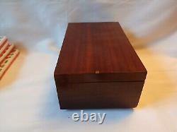 Vintage Red Mah Jong Set in Wooden Box 144 Tiles (SEALED) Mahjong Jongg Rare