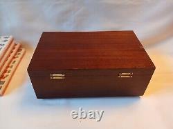 Vintage Red Mah Jong Set in Wooden Box 144 Tiles (SEALED) Mahjong Jongg Rare