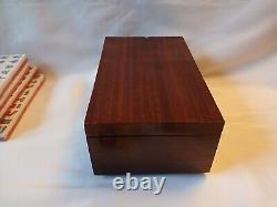 Vintage Red Mah Jong Set in Wooden Box 144 Tiles (SEALED) Mahjong Jongg Rare