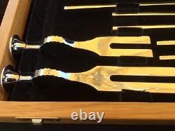 Vintage Set Of Precision Ear Tuning Forks In Wooden Box