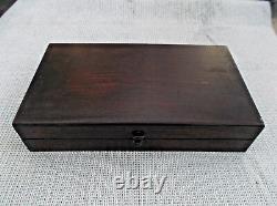 Vintage Set Starrett 0-6 Micrometer Set #436 With S & W Wooden Box
