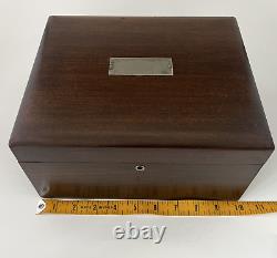 Vintage Set of Poker Chips and Playing Cards in Wooden Box