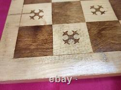 Vintage Soviet Chess MONGOLS Rare Set BIG Completely wooden Wooden Box 4545#294