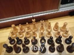 Vintage Soviet Chess Set Completely wooden USSR Wooden Box 4040 cm #263