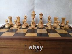 Vintage Staunton Design Chess Set Wooden Box Wood Chess Set Wood Box