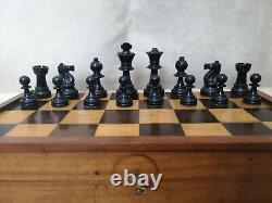 Vintage Staunton Design Chess Set Wooden Box Wood Chess Set Wood Box