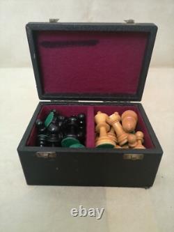 Vintage Staunton Design Chess Set Wooden Box Wood Chess Set Wood Box