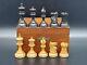 Vintage Staunton Design Chess Set Wooden Box Wood Chess Set Wood Box 1890c