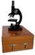 Vintage Tasco Japan Deluxe Microscope Complete Set In Wooden Box