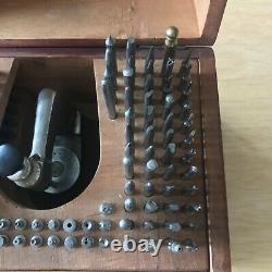 Vintage Watch Staking Tool Kit La Favorite Swiss Made Set in Wooden Box