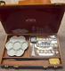 Vintage Winsor & Newton Artists Water Colour Wooden Case Box Set Of 18 Half Pans