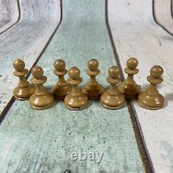 Vintage Wooden Chess Set Staunton Pattern K 90mm + Box