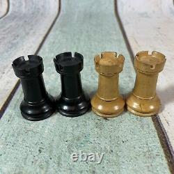 Vintage Wooden Chess Set Staunton Pattern K 90mm + Box