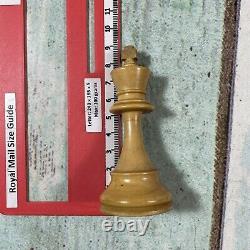 Vintage Wooden Chess Set Staunton Pattern K 90mm + Box