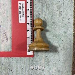 Vintage Wooden Chess Set Staunton Pattern K 90mm + Box