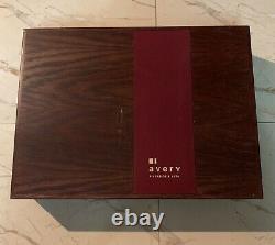 Vintage Wooden Wood Backgammon Set Box Avery & 65th Large Complete