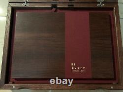 Vintage Wooden Wood Backgammon Set Box Avery & 65th Large Complete