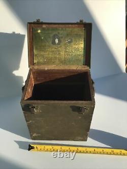 Vintage Ww2 Empty Mil-ammeter Test Set Portable No. 2 Wooden Box