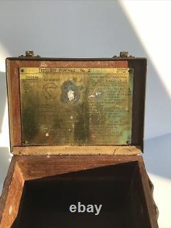 Vintage Ww2 Empty Mil-ammeter Test Set Portable No. 2 Wooden Box