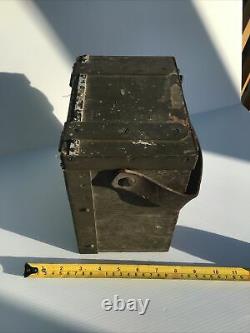 Vintage Ww2 Empty Mil-ammeter Test Set Portable No. 2 Wooden Box