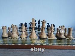 Vintage chess set Jaques & Son in a wooden box