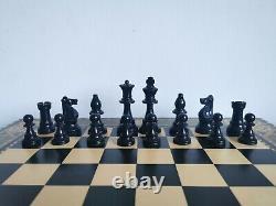 Vintage chess set Jaques & Son in a wooden box