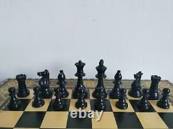 Vintage chess set Jaques & Son in a wooden box