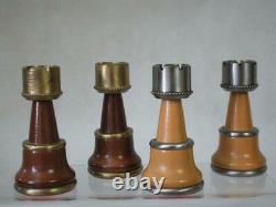 Vintage-modern Huge Italfama Chess Set Wood And Brass K 5 + Chess Board & Box