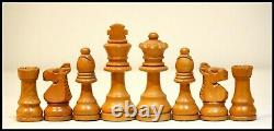 Vintage wooden chess set in wooden box Staunton pattern King 95mm VGC