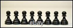 Vintage wooden chess set in wooden box Staunton pattern King 95mm VGC