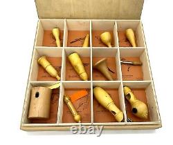Vogel Boxed Set of wooden Bird Song whistles vintage twitching J10
