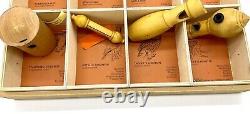 Vogel Boxed Set of wooden Bird Song whistles vintage twitching J10